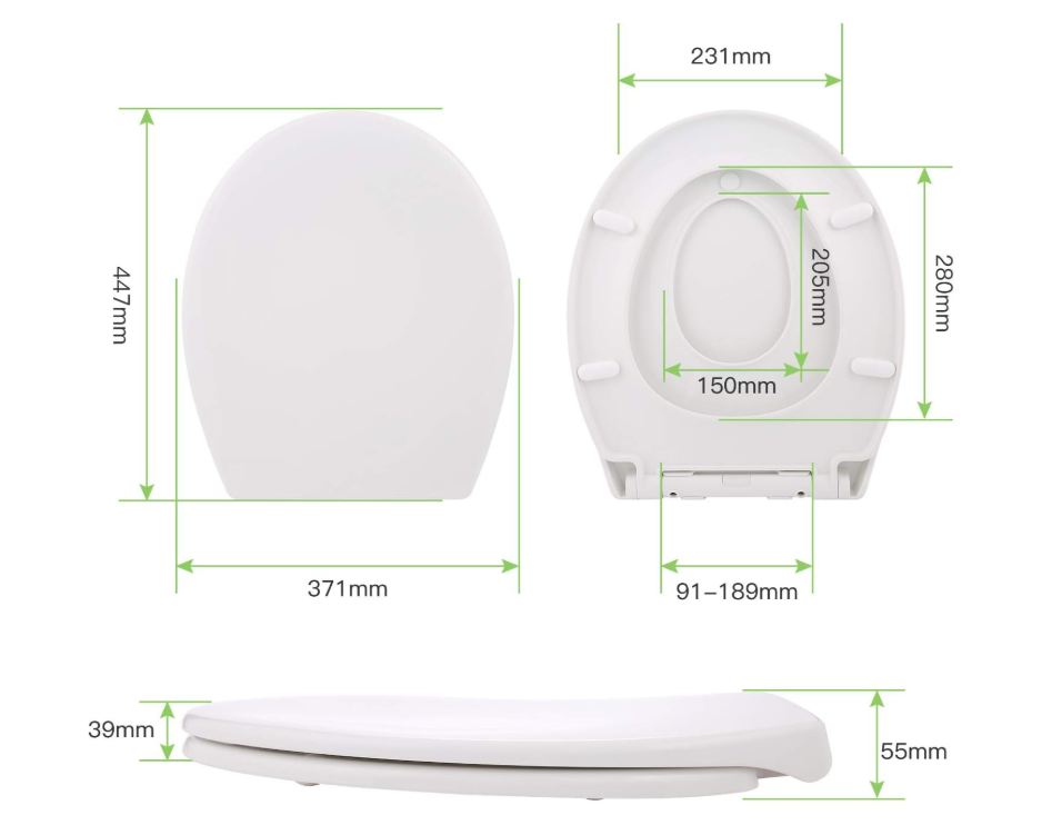 Capac de toaletă HIMIMI® Premium, Scaun magnetic pentru copii, Mecanism de închidere silențioasă, Antibacterian, Oval, Alb,