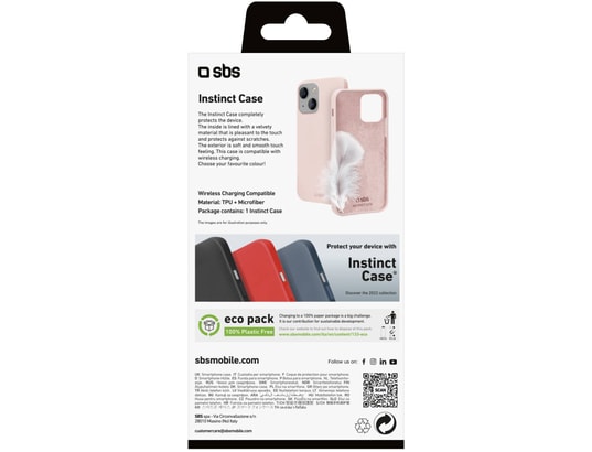 Husa telefon SBS pentru Instinct iPhone 14/iPhone 13, Roz, SBS Instinct