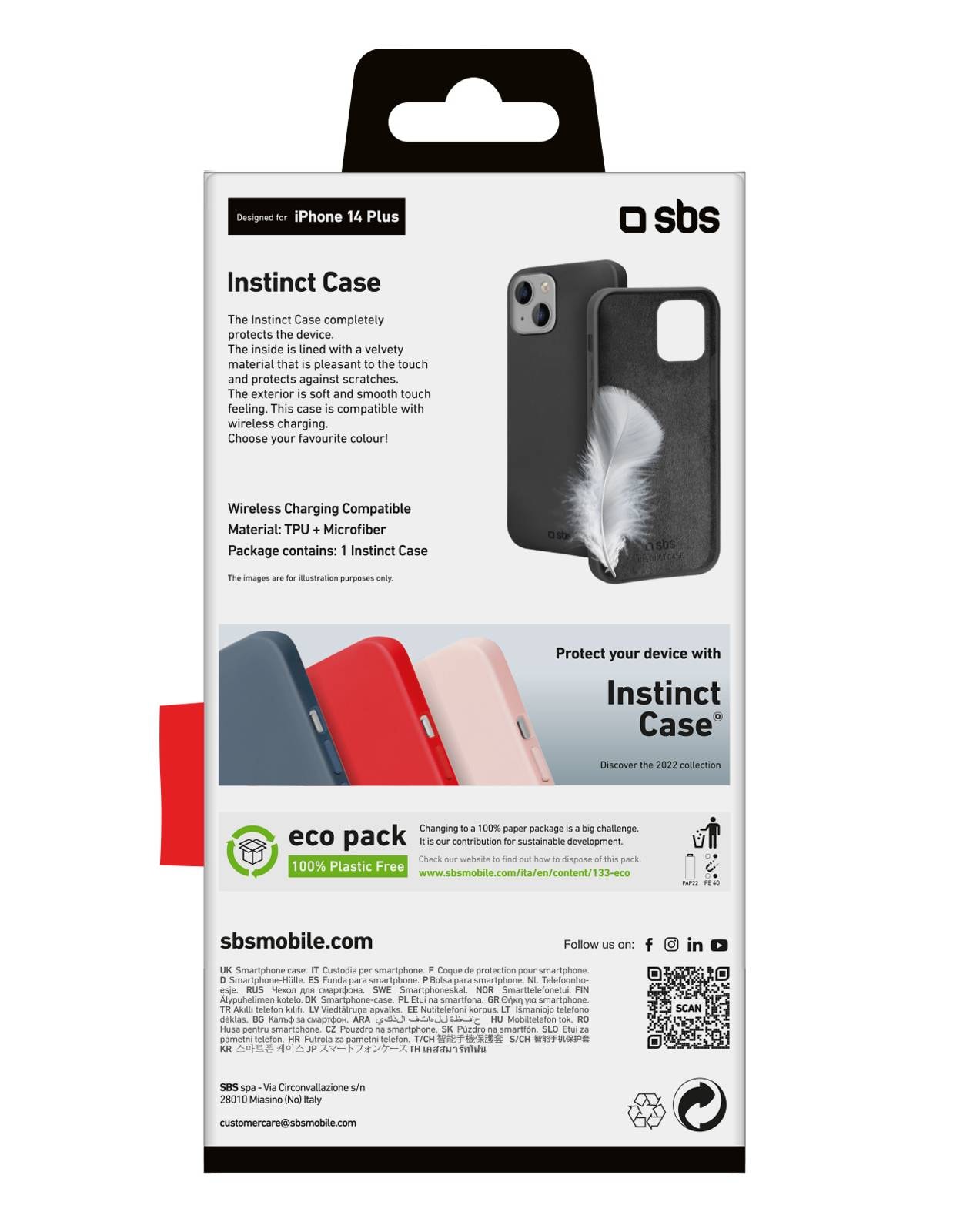 Husa telefon SBS pentru iPhone 14Plus, Neagra, SBS Instinct