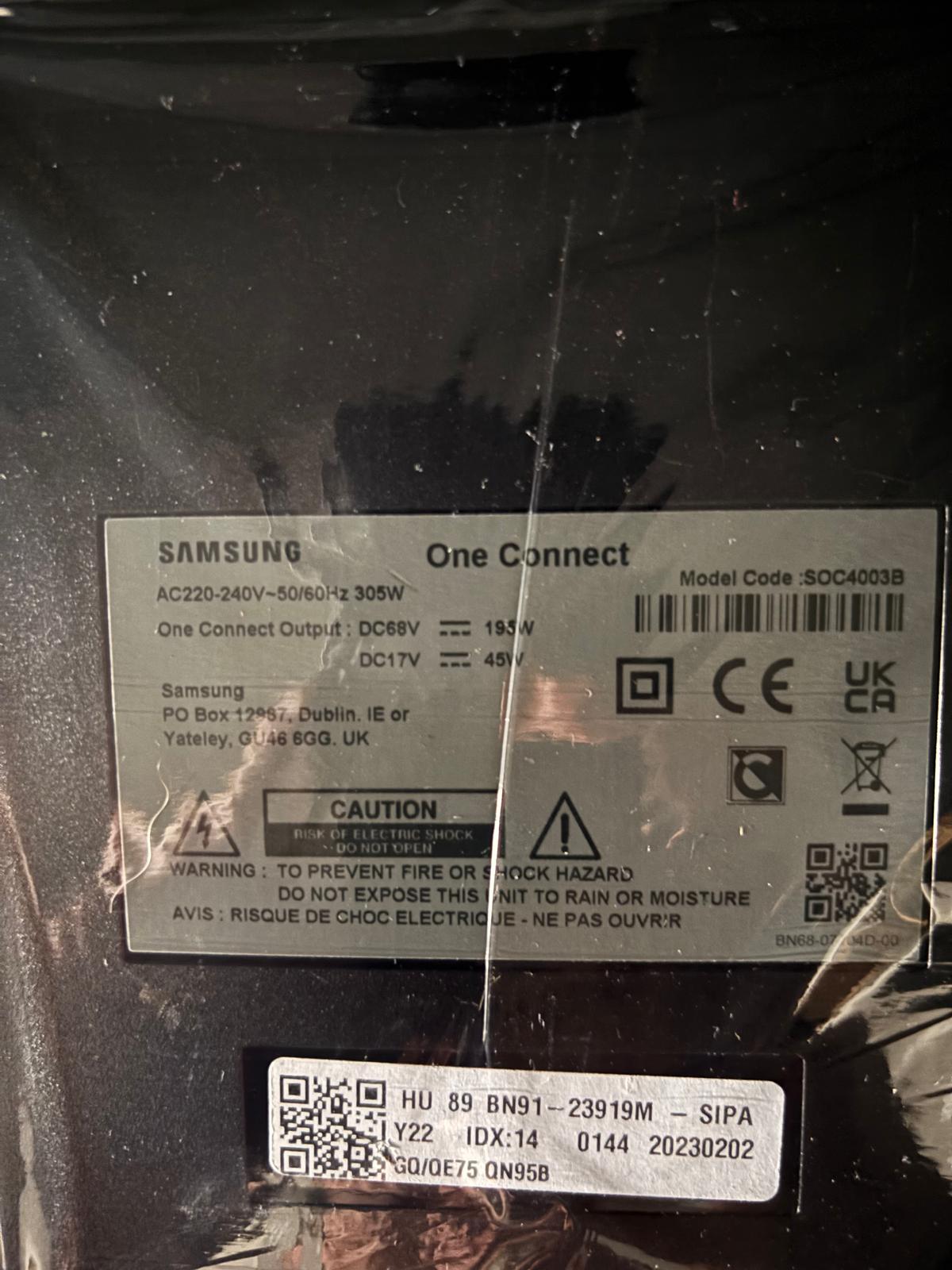 One Connect Box original SAMSUNG BN91-23919M