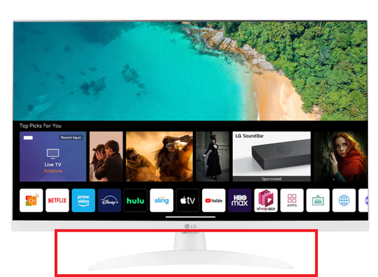 Picior suport TV original pentru Televizor / Monitor LG 27TQ615S-WZ, Alb