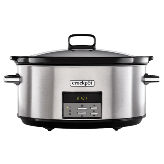 Slowcooker CROCK-POT CSC063X-01, 7.5l, 320W, 10 programe, argintiu-negru