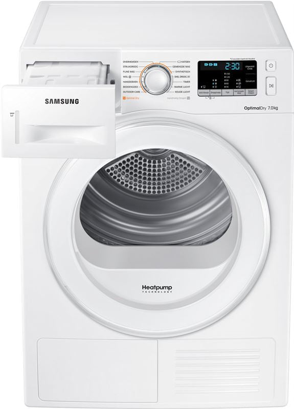 Uscator de rufe Samsung DV70M5020IW/EN, pompa de caldura