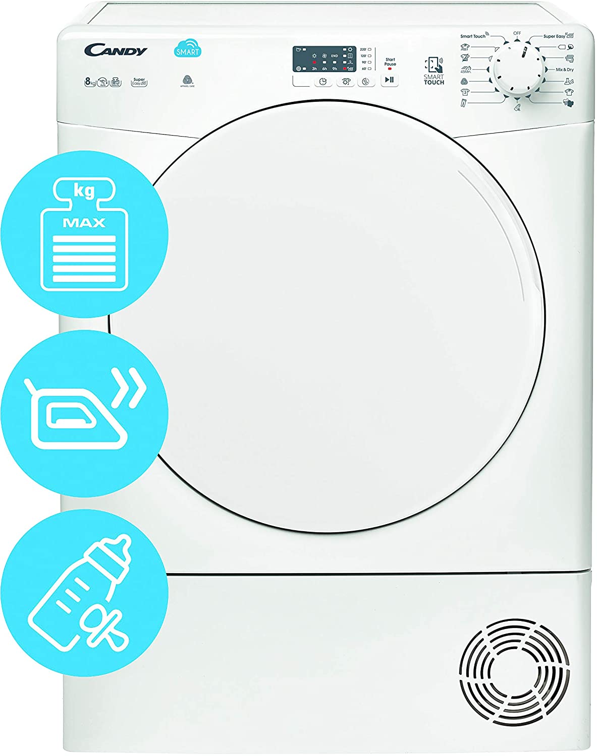 Uscator de rufe , condensare, Candy CS C8LF-S