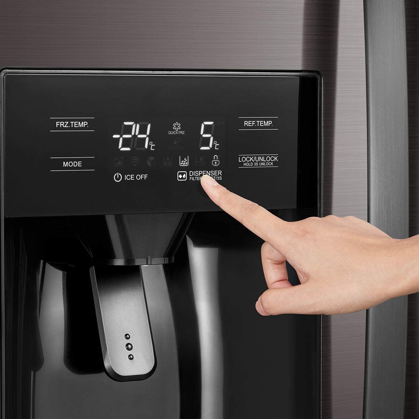 Side by Side Midea KS-DDX 6.32 WT