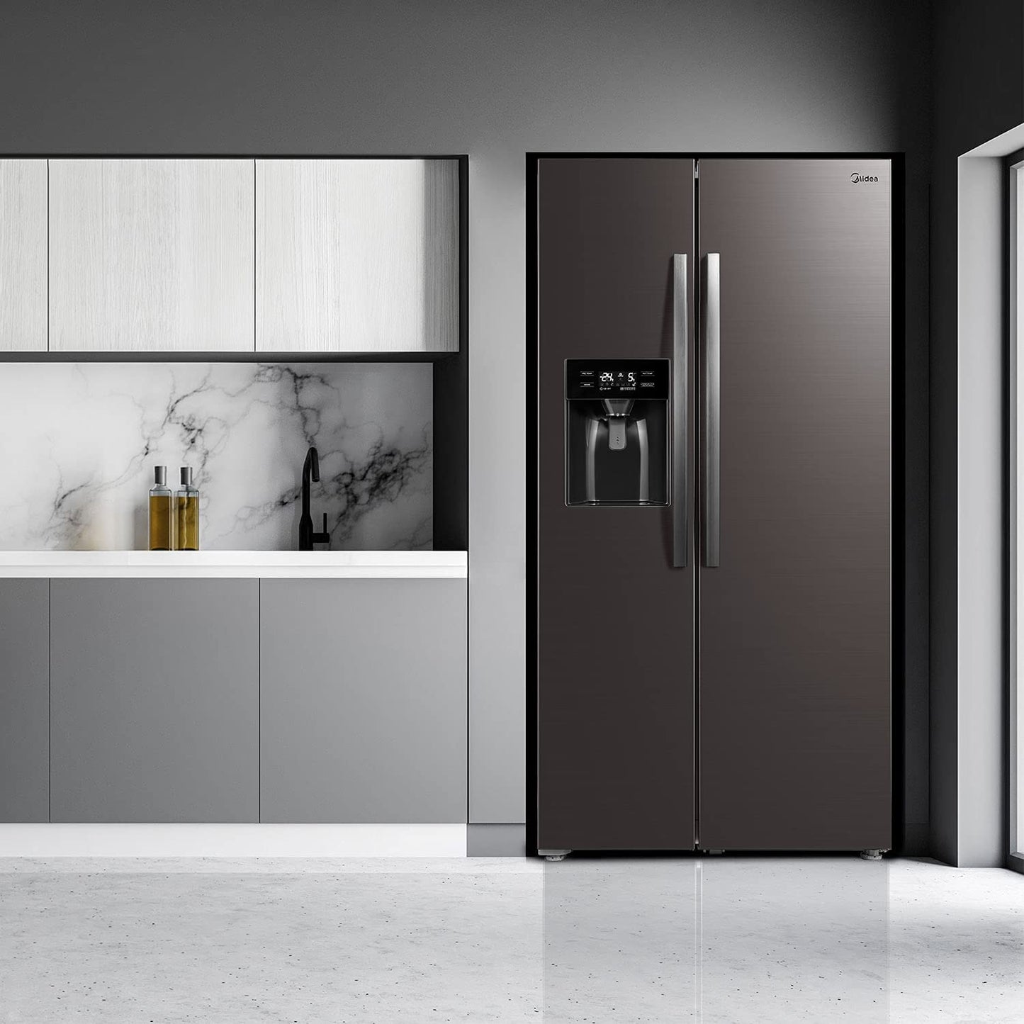 Side by Side Midea KS-DDX 6.32 WT