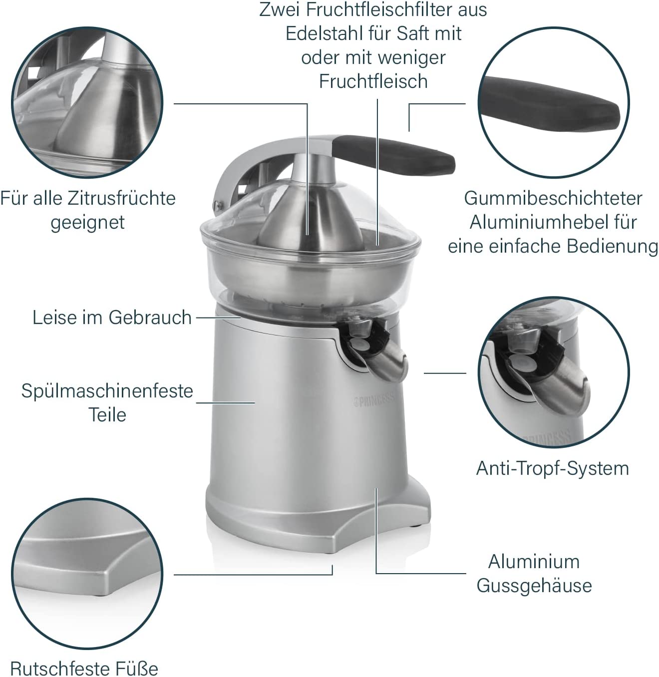 Storcator Princess Spremiagrumi Professionale Saloon Pro