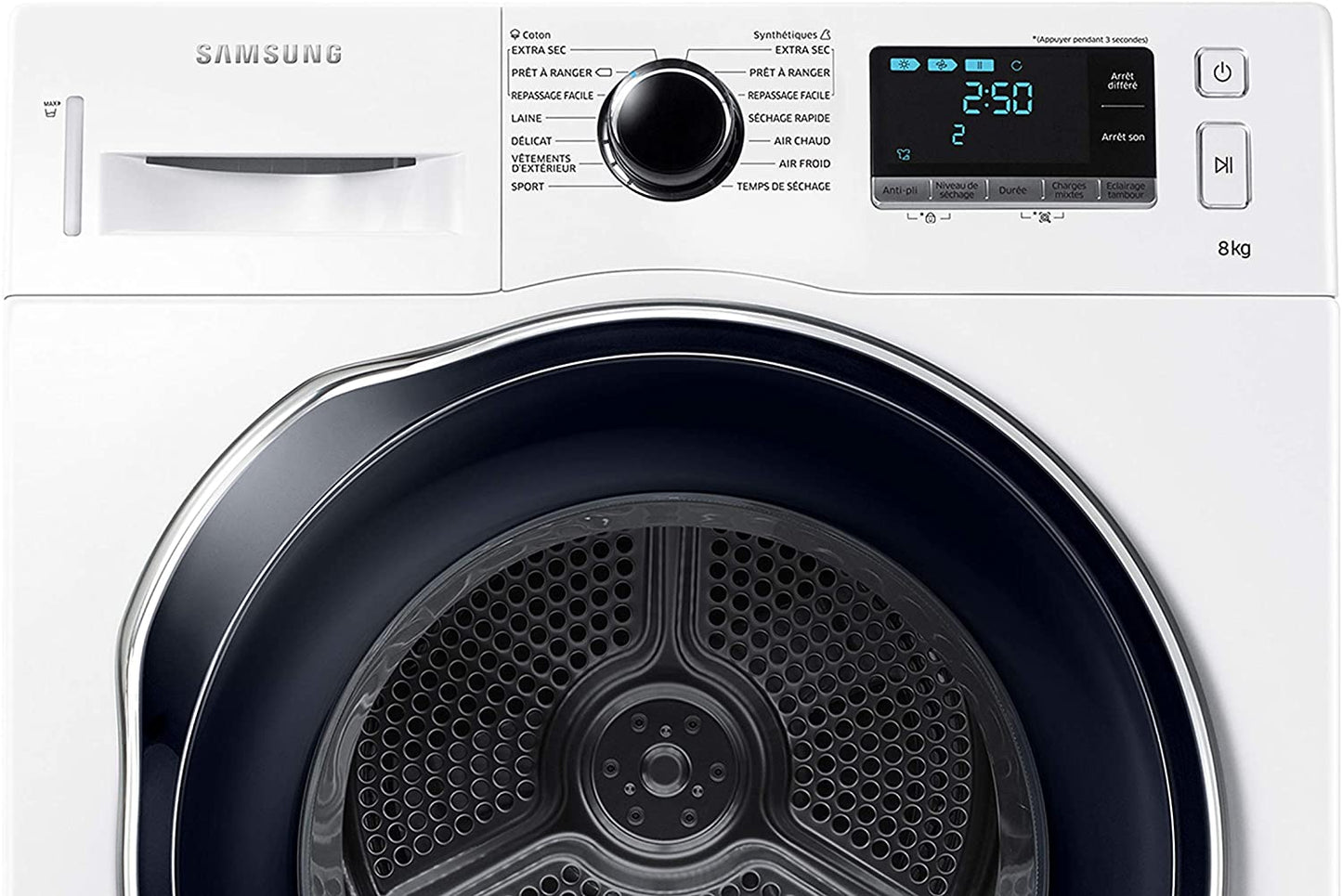 Uscator de rufe , pompa de caldura, Samsung DV80K6010CW A ++