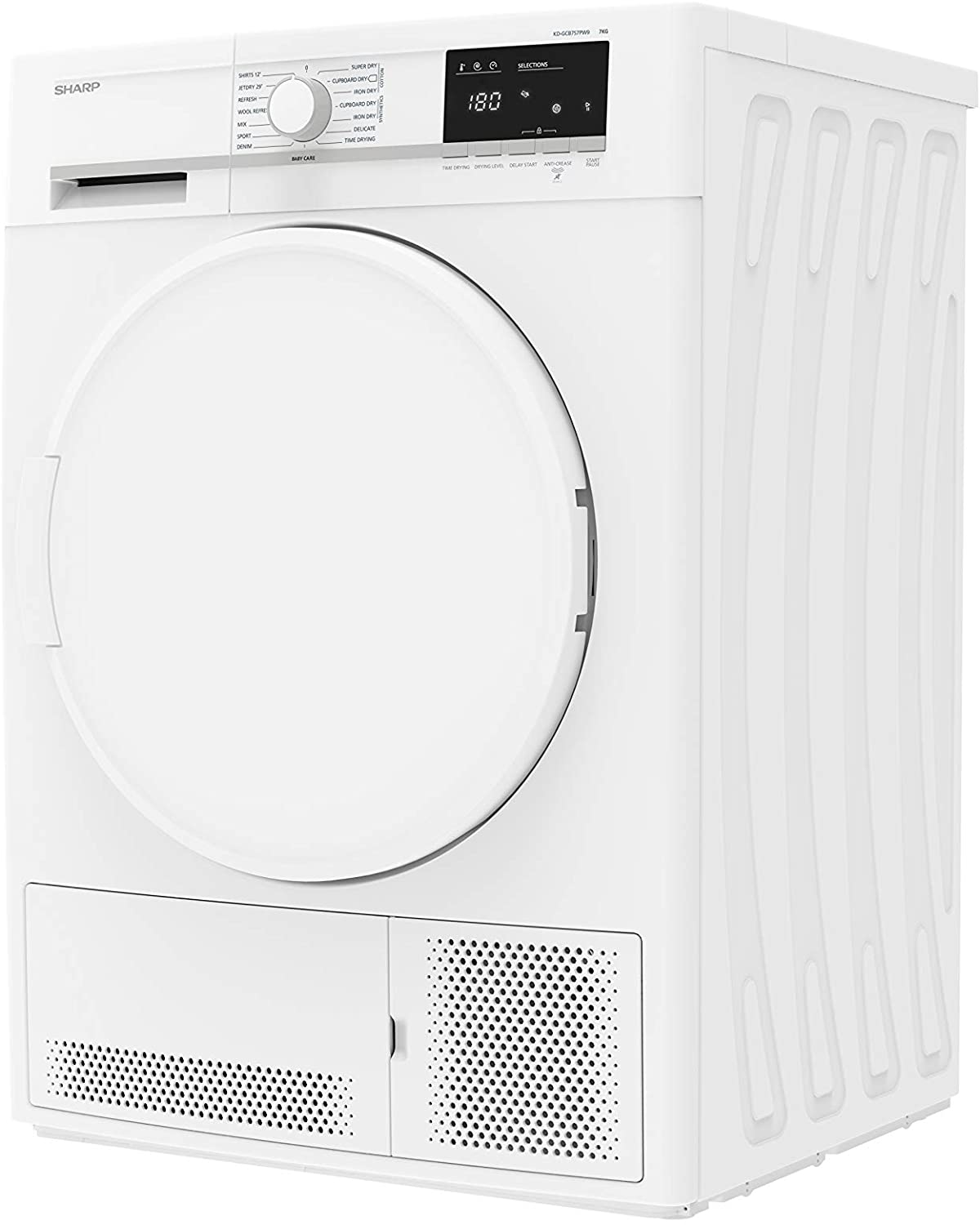 Uscator de rufe, condensare, Sharp KD-GCB7S7PW9-DE