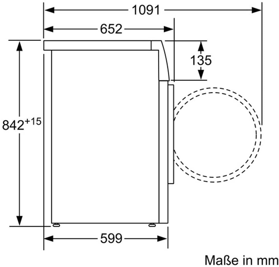 Uscator de rufe, pompa de caldura, Siemens WT47W5W0 iQ700