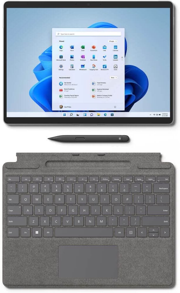 Promotie !!! Tableta Microsoft Surface Pro 8 LTE 128GB (i5/8GB) Platinum W11 PRO