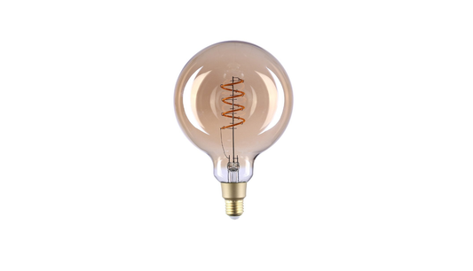 Bec inteligent Shelly Vintage G125, Dimmer, Wi-Fi, E27, 4W, 260 LM, control aplicatie, compatibil Amazon Alexa si Google Assistant