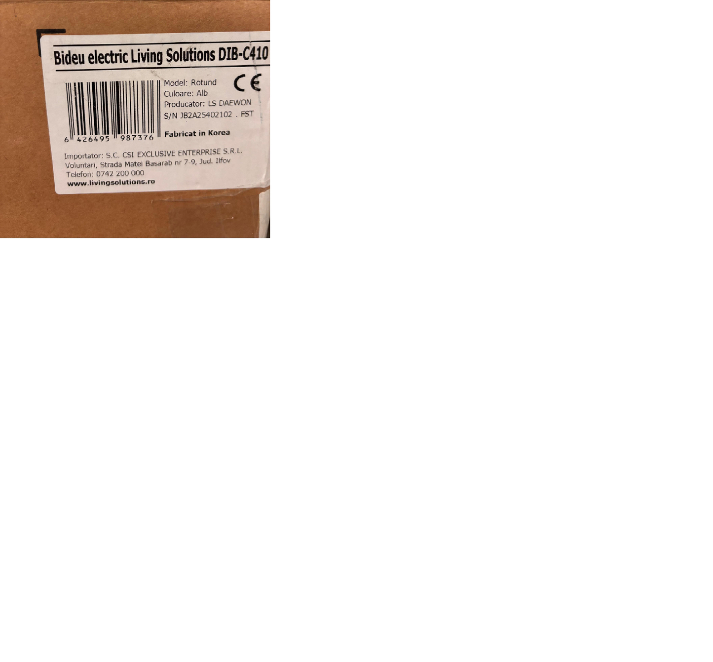 BIDEU ELECTRIC LIVING SOLUTIONS, RESIGILAT, Cod DIB-C410