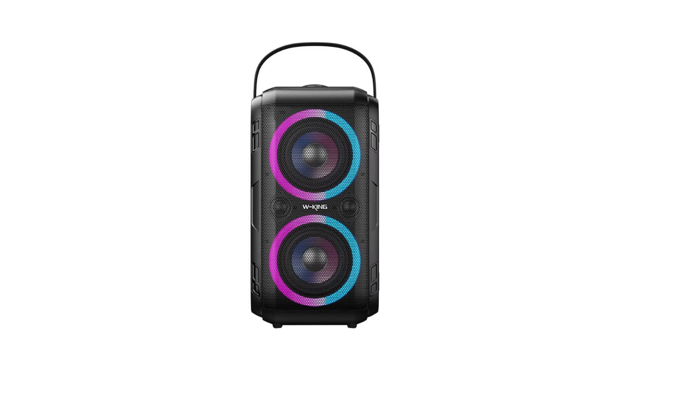 Boxa portabila, W-KING, Bluetooth 5.0,  Acumulator 10.000 mAh, 80W, Autonomie 8h, Negru, W-KINg T9-2